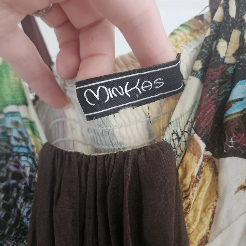Minkas Bohemian Tropical Print Maxi Dress - Picture 2 of 6